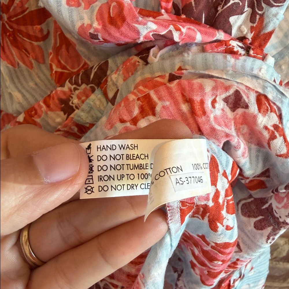 Poupette St. Barth Red and White Floral Mini Dress - Picture 4 of 5
